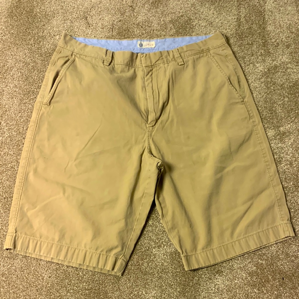 J Crew mens cotton khaki shorts